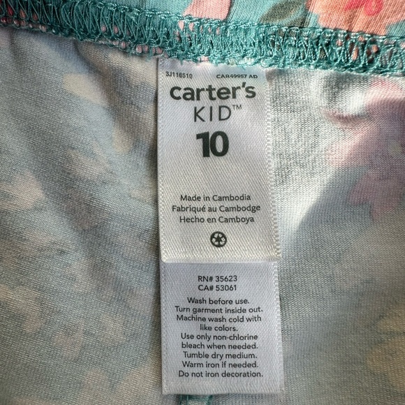 Carter's Pink and Blue Floral Kids Matching Set - Picture 6 of 8